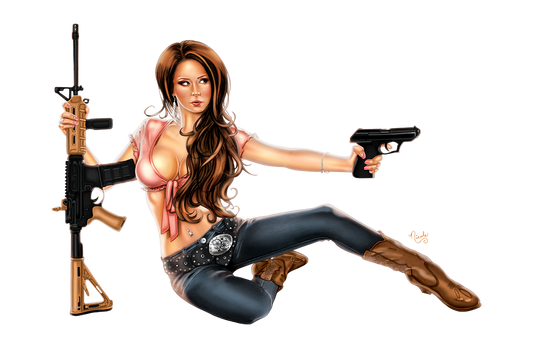 Country Girls Pack giclee' print by Nicole Brune