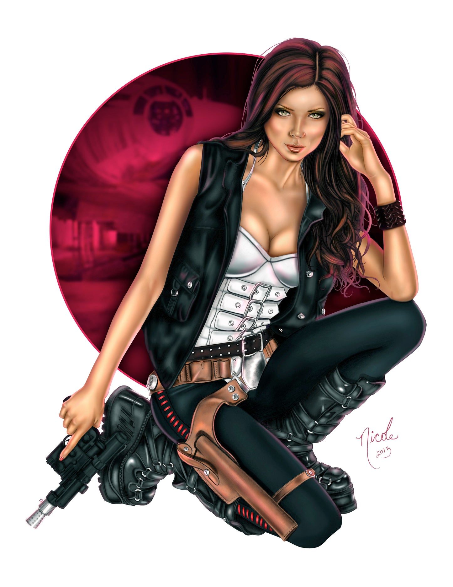 Who's Scruffy Lookin' giclee' print by Nicole Brune