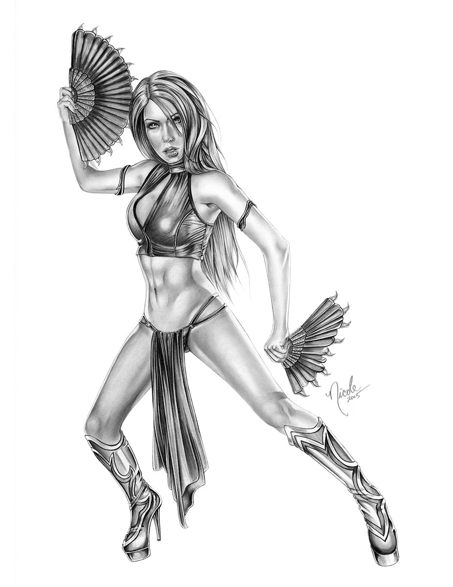 Flawless Victory 11x17" original artwork by Nicole Brune