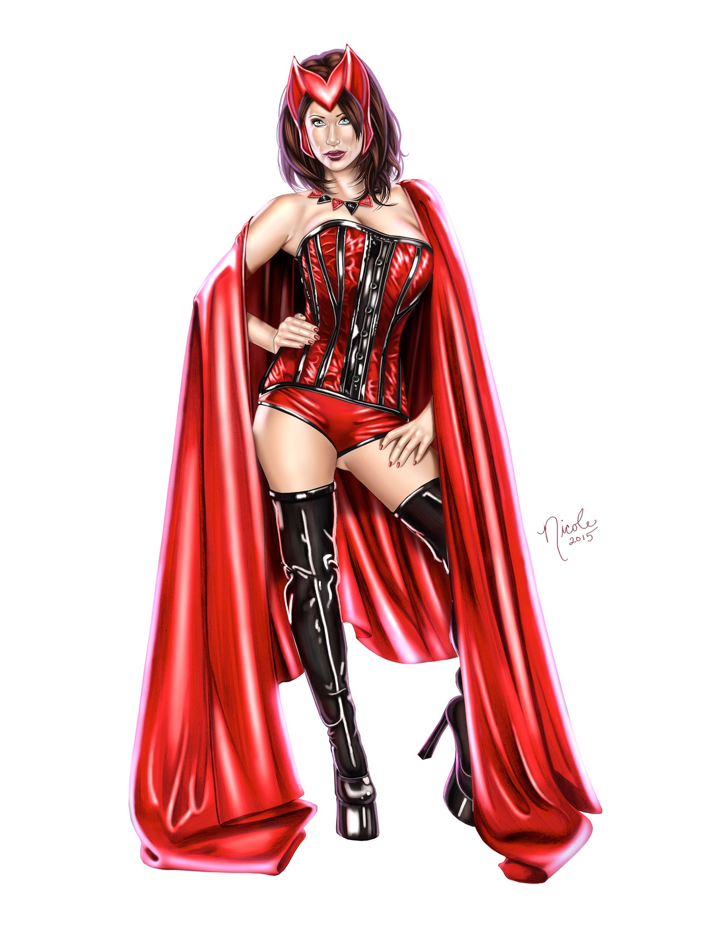Scarlet Fever giclee' print by Nicole Brune