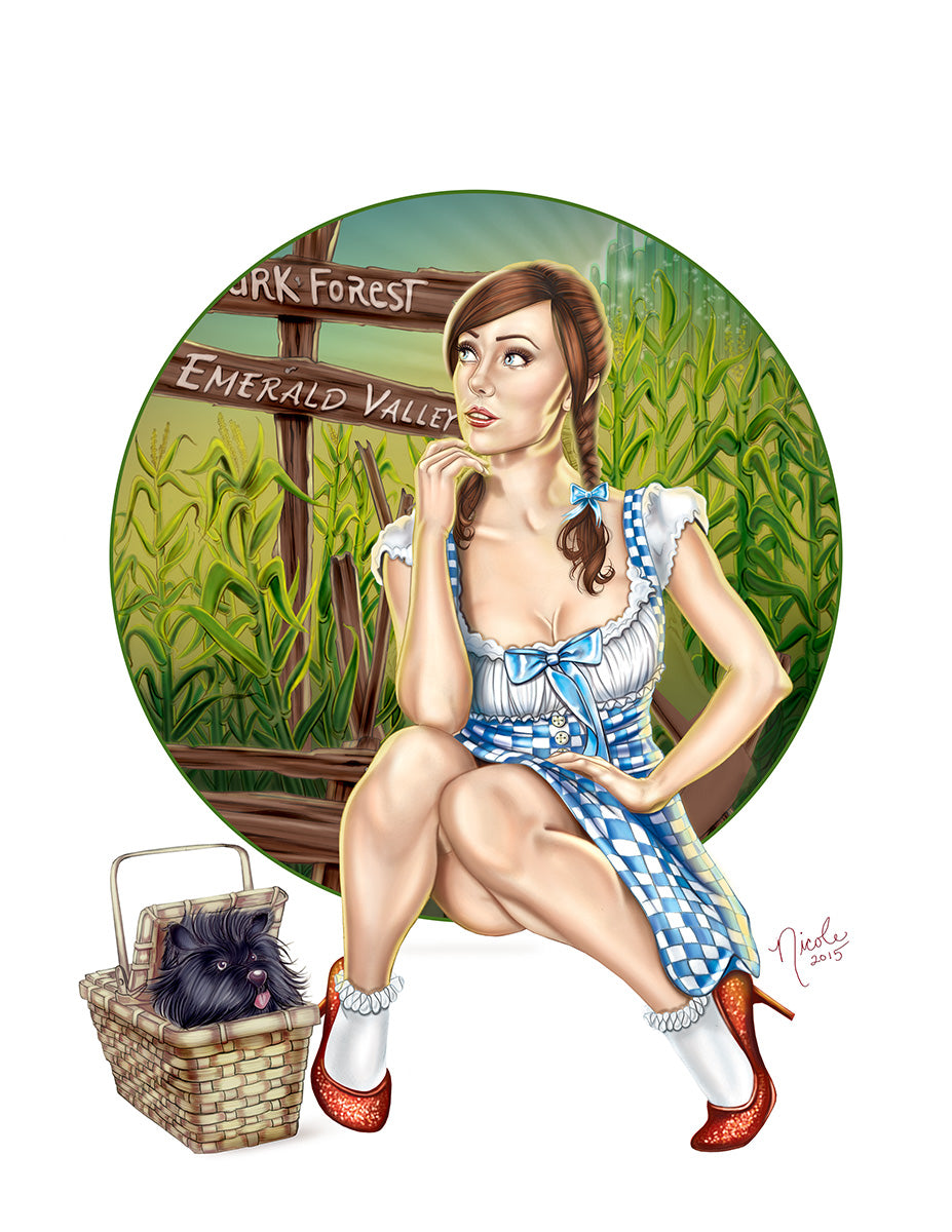Follow the Yellow Brick Road giclee' print by Nicole Brune