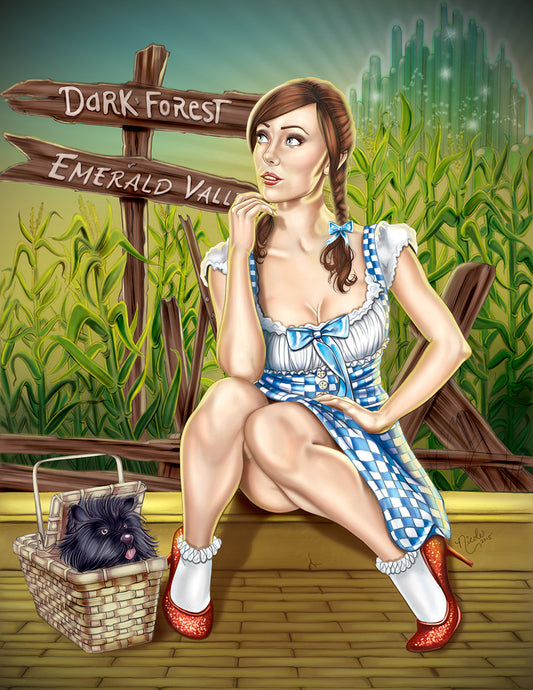 Follow the Yellow Brick Road giclee' print by Nicole Brune