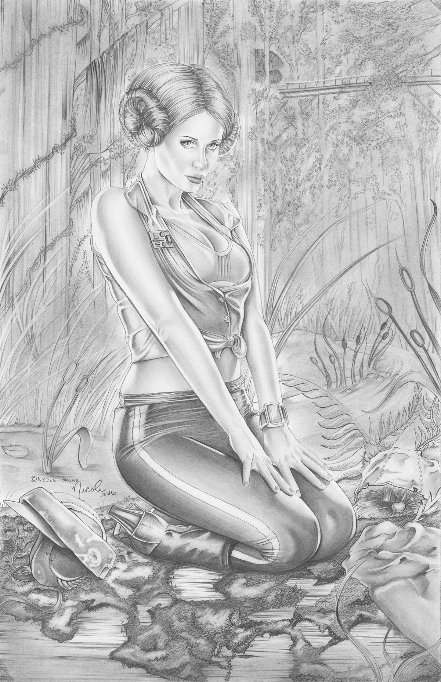 Return of the Princess 11x17" original artwork by Nicole Brune