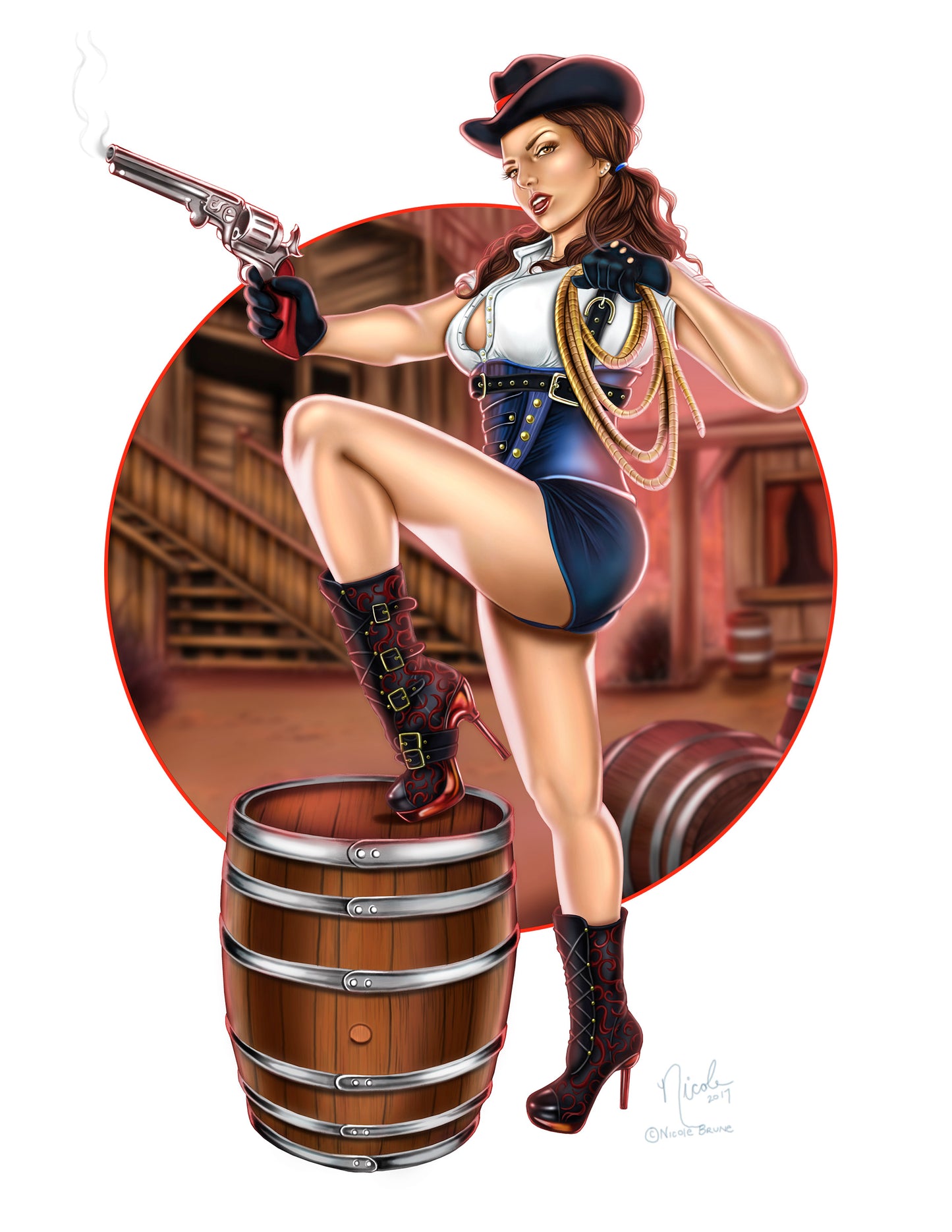 Wicked West giclee' print by Nicole Brune