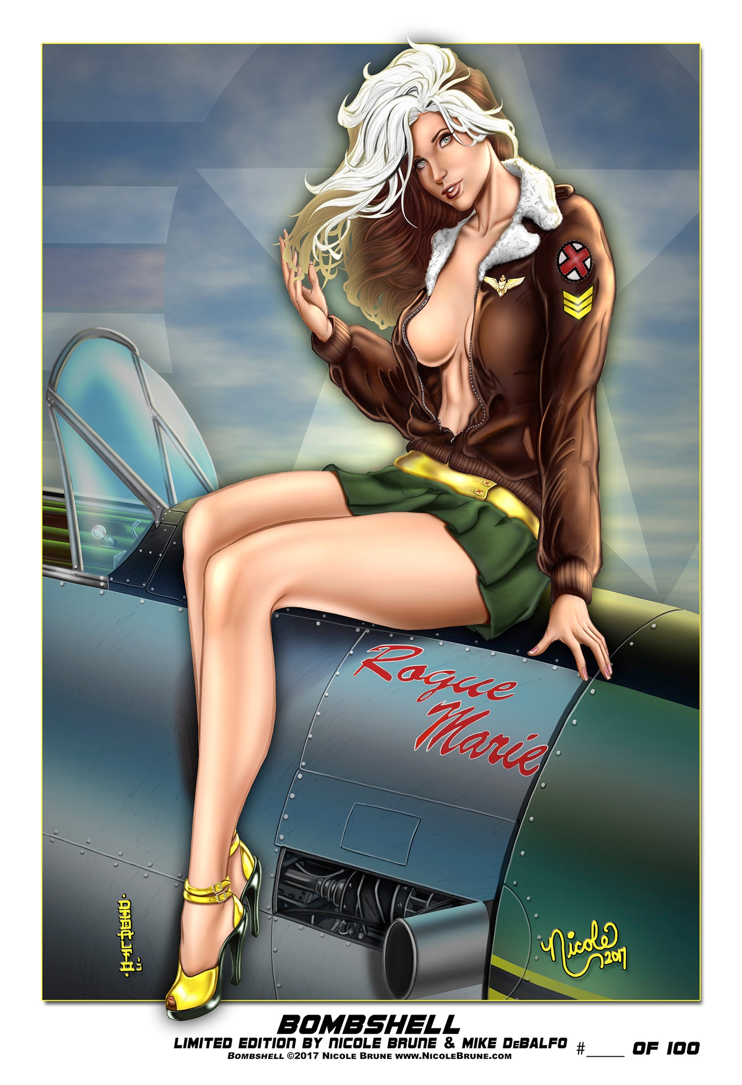 Bombshell Limited Edition giclee' print by Nicole Brune and Mike DeBalfo