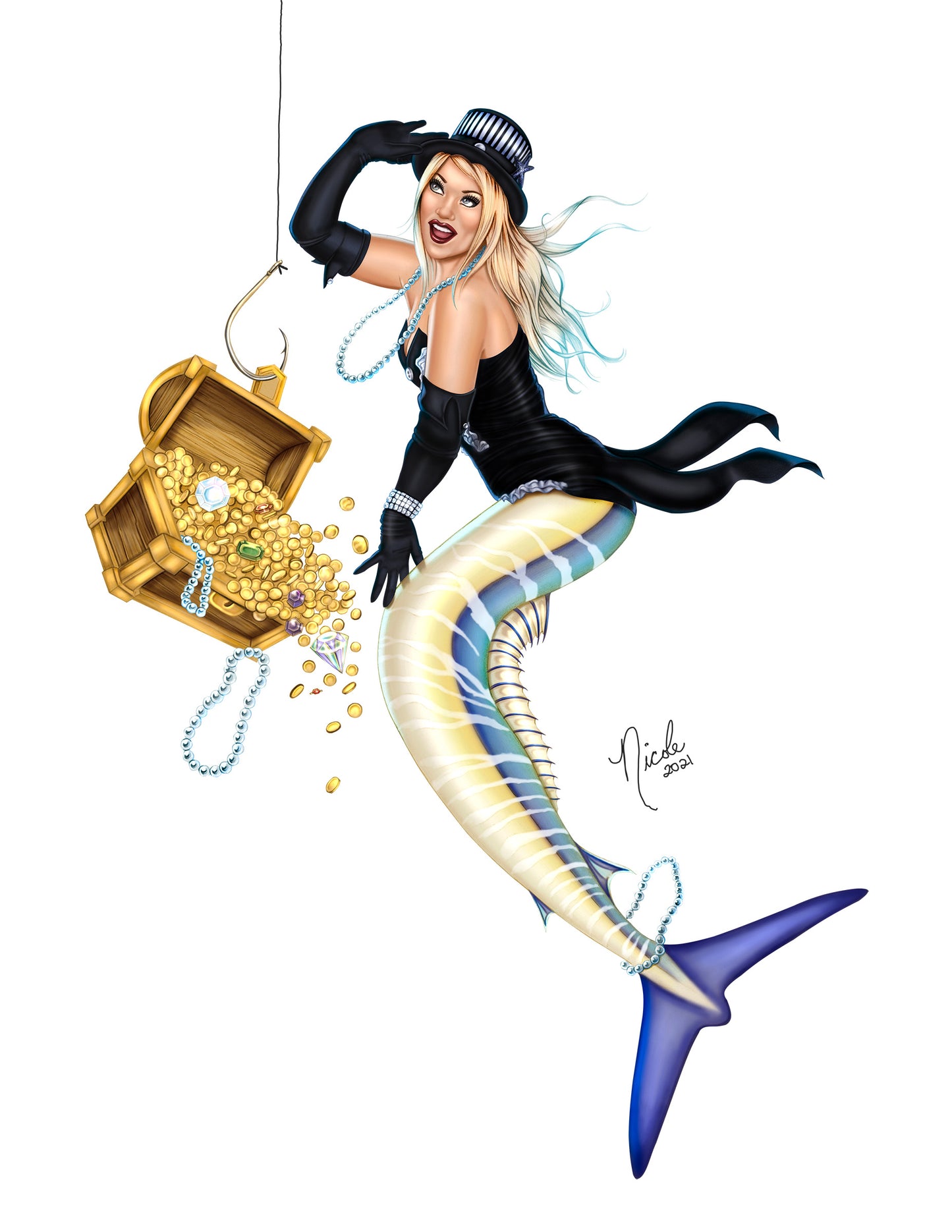 Puttin on the Ritz giclee' print by Nicole Brune