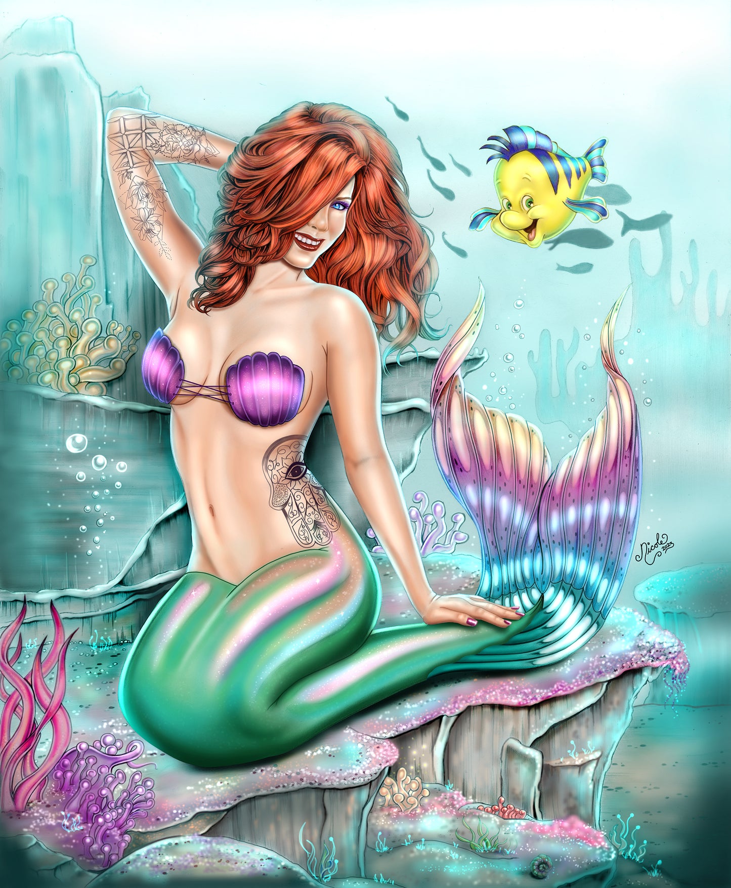 It's Hotter Under Da Water giclee' print by Nicole Brune