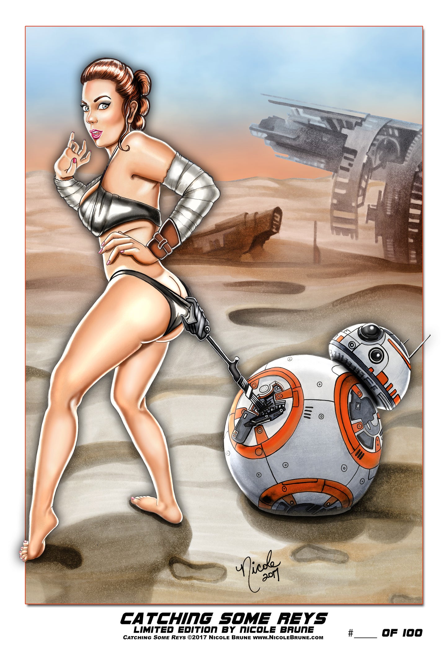 Catching Some Reys giclee' print by Nicole Brune