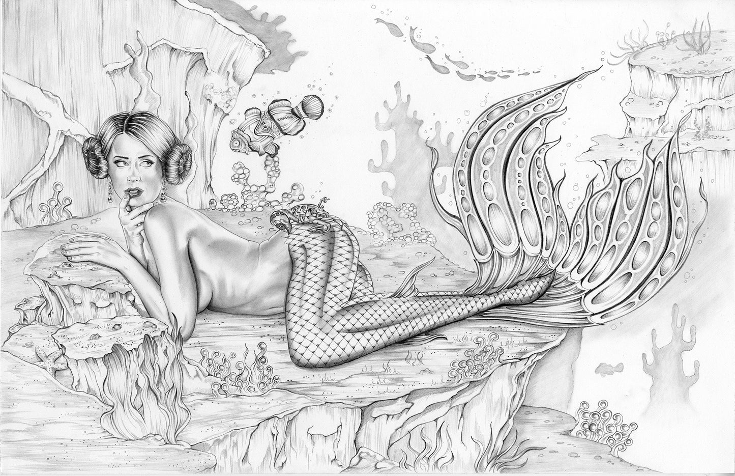 A GalaxSea Far Away - Part 2 14x17" original cover artwork by Nicole Brune