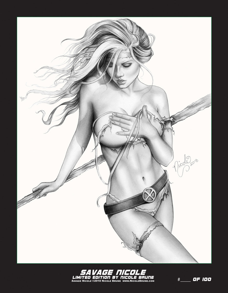 Savage Nicole Limited Edition giclee' print by Nicole Brune
